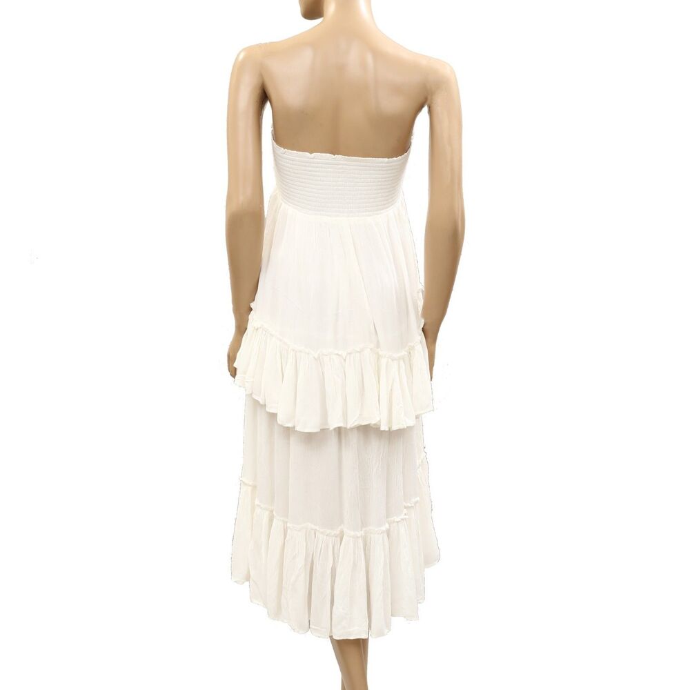 Free People Free-Est The Convertible Skirt Tube Midi Dress Smocked XS 287383 - Picture 9 of 11